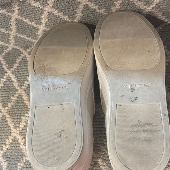 Vince White Slip-On Sneakers with Textured Upper - Picture 3 of 7